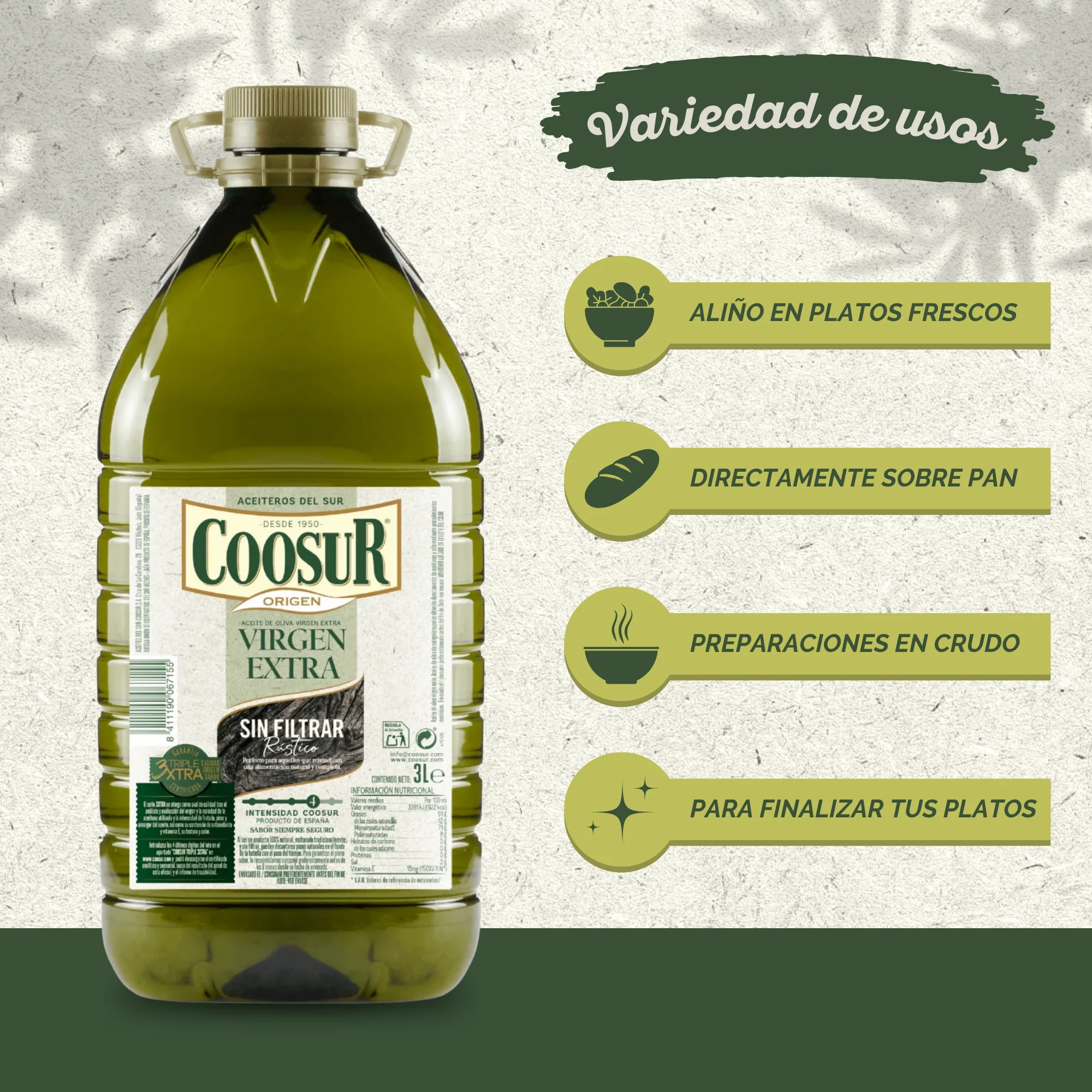 Aceite de Oliva Virgen Extra SIN FILTRAR - Image 2