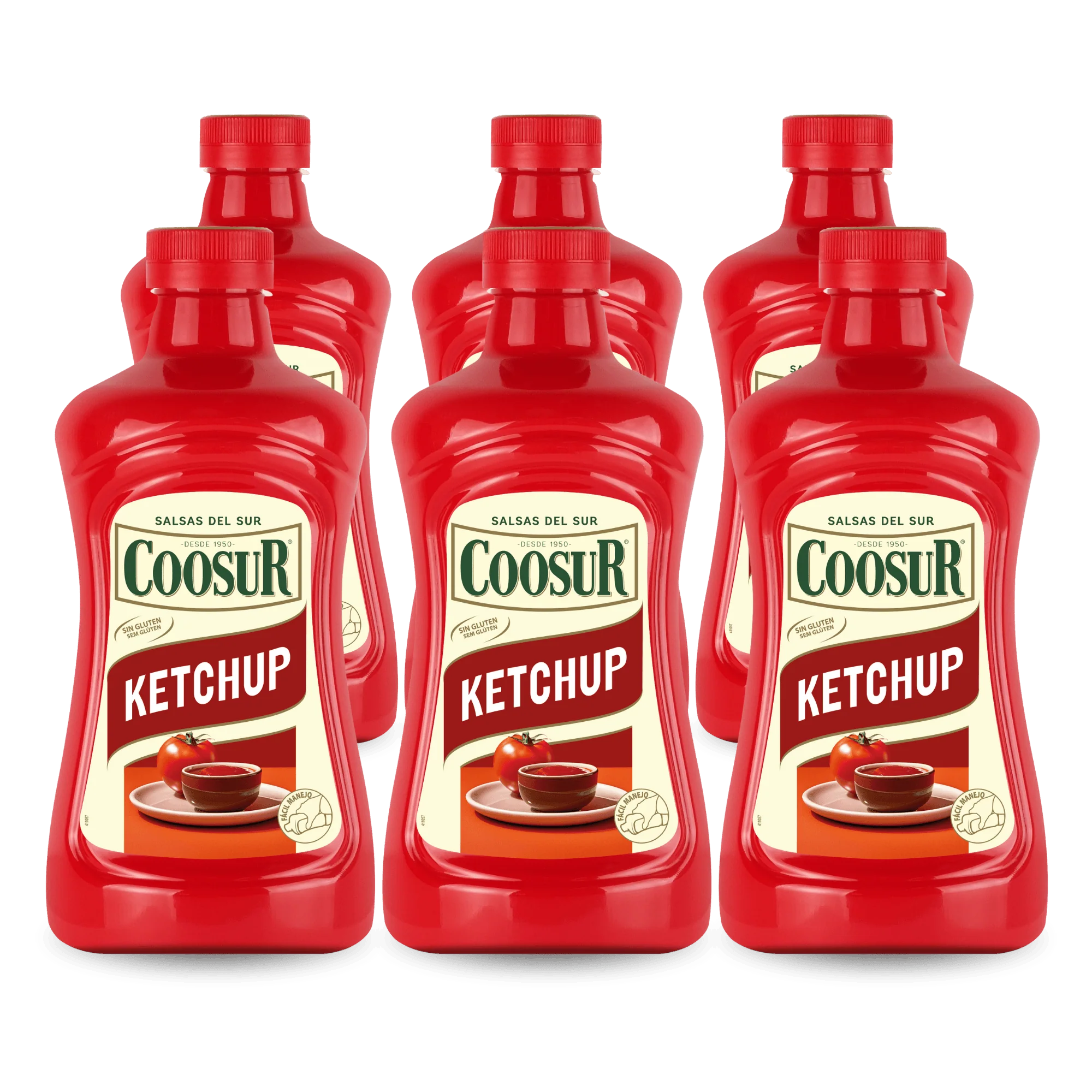 Pack de 6 x 1850 gr Kétchup 1850 Coosur