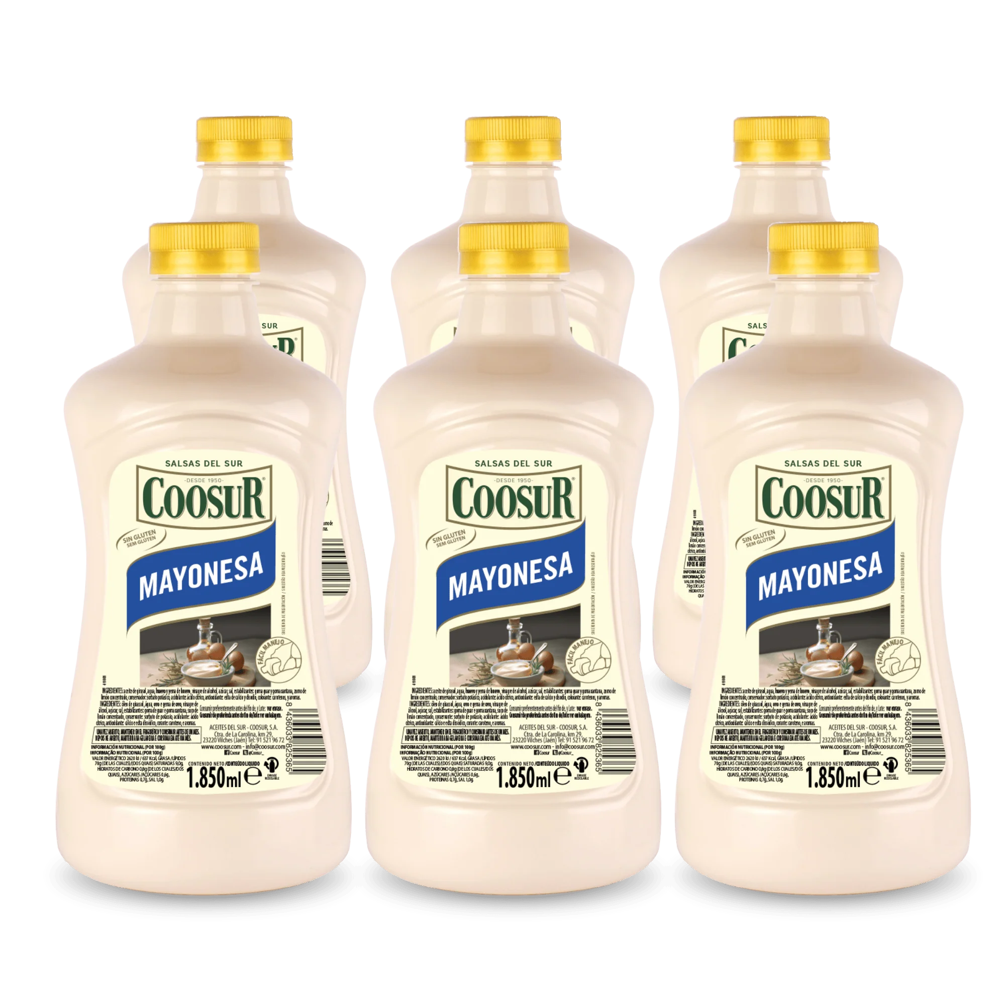 Pack de 6 x 1850 ml Mayonesa Coosur