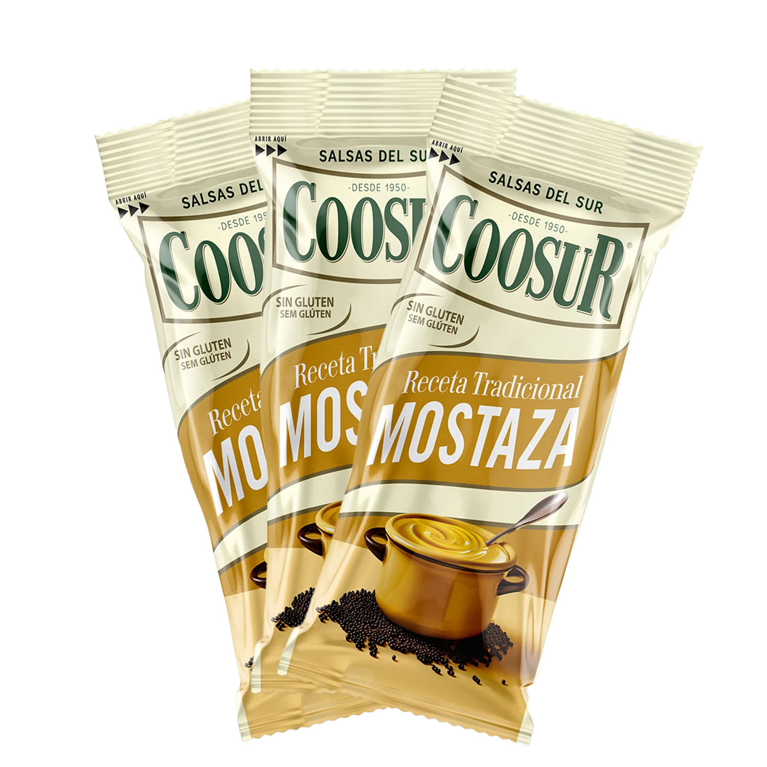 Caja de 250 Monodosis de Mostaza 5 gramos