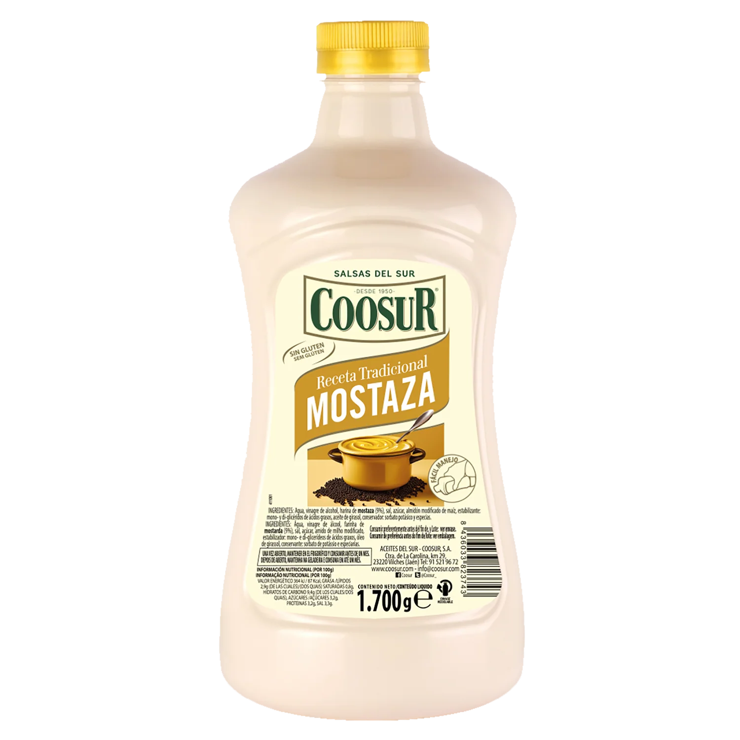 Pack de 6x1700 gr Mostaza Coosur - Image 2