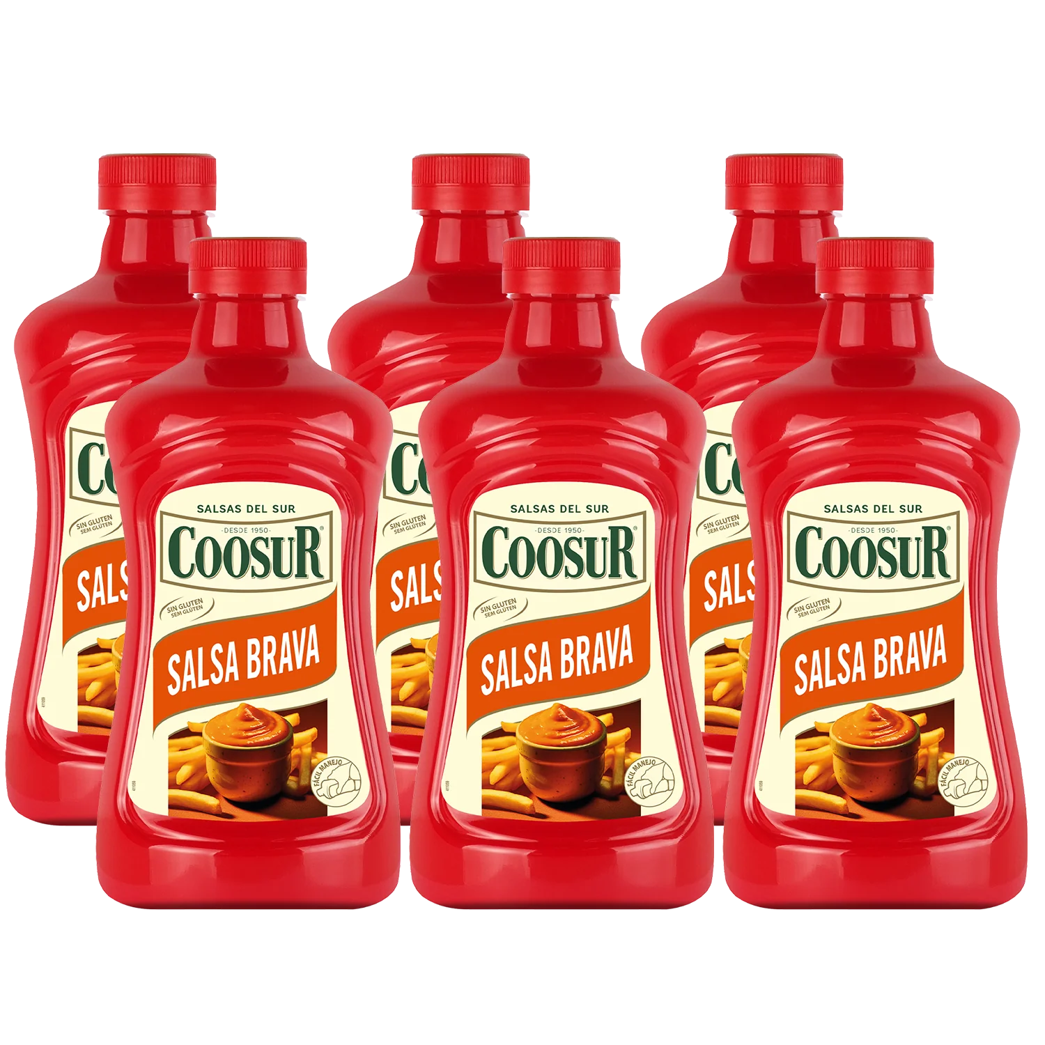 Pack de 6x1850 gr Salsa Brava Coosur