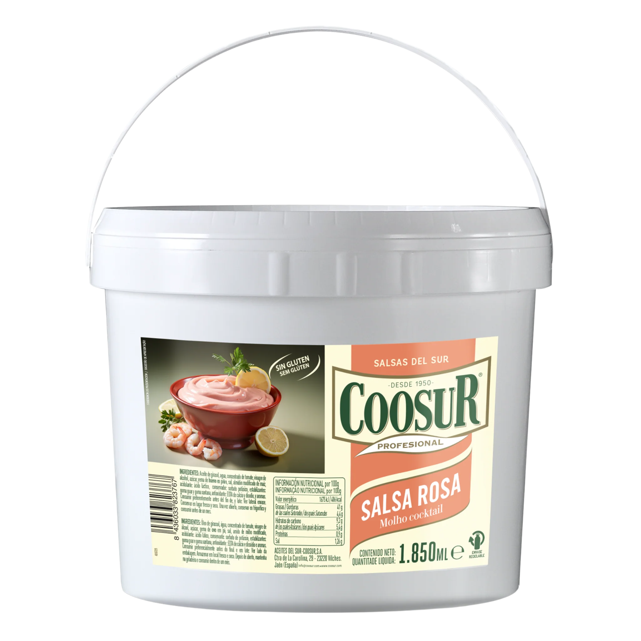 Salsa rosa 1850 gramos Coosur
